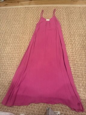 Nation LTD Spaghetti Strap Dress in Magenta Pink